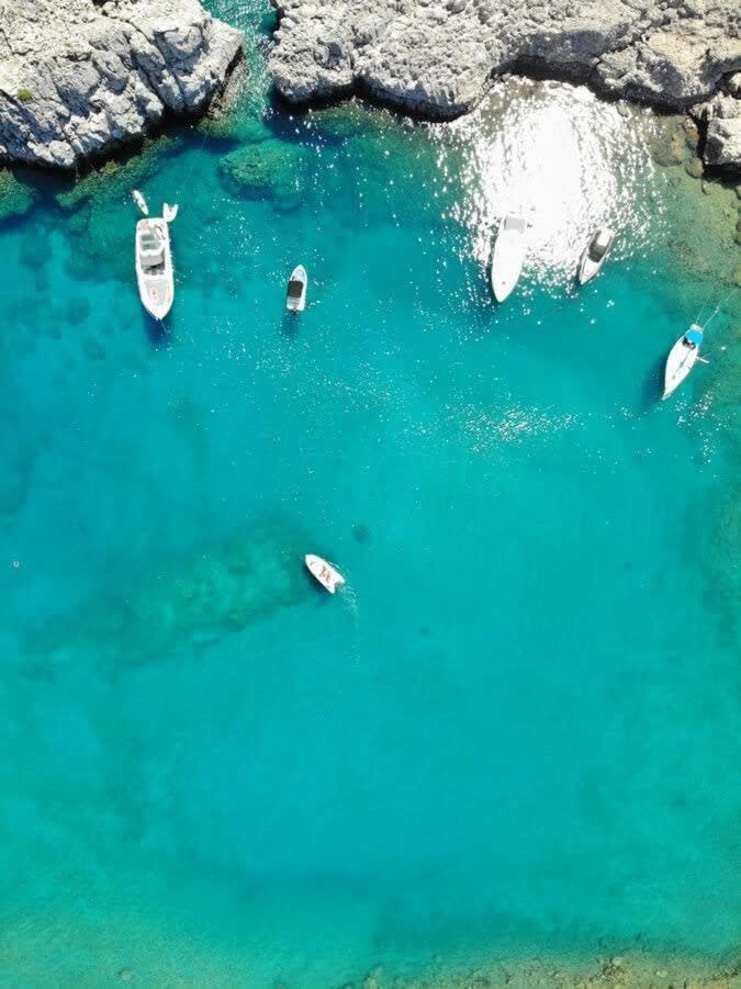 Atlantic Cave Haven-Seaside, Fully Equipped Daire Kolymbia Dış mekan fotoğraf